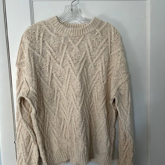 Free People Sweater, Size small, off white/tan, - Picture 1 of 6